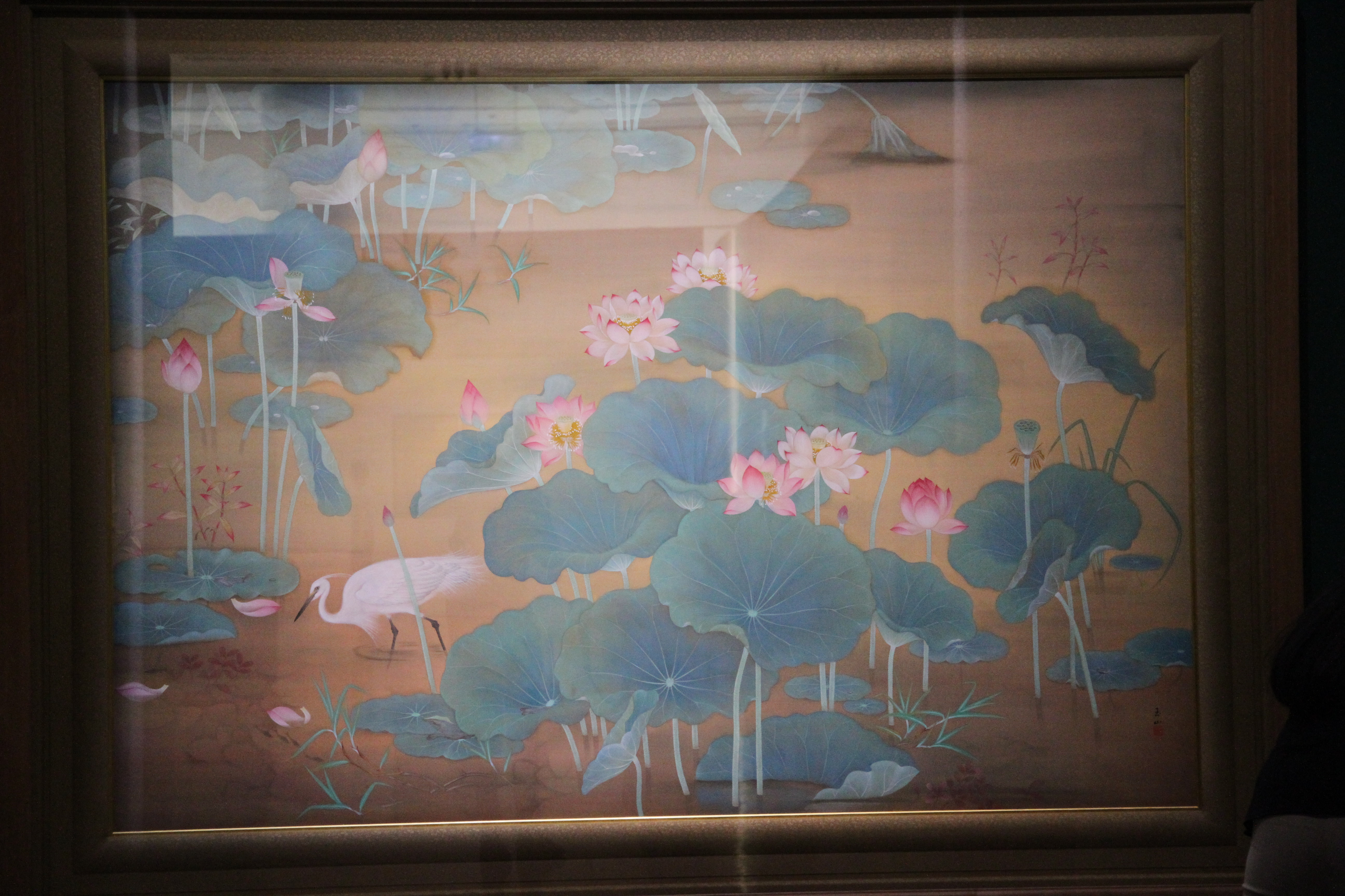 林玉山〈蓮池〉，第四回臺展東洋畫部，特選作品